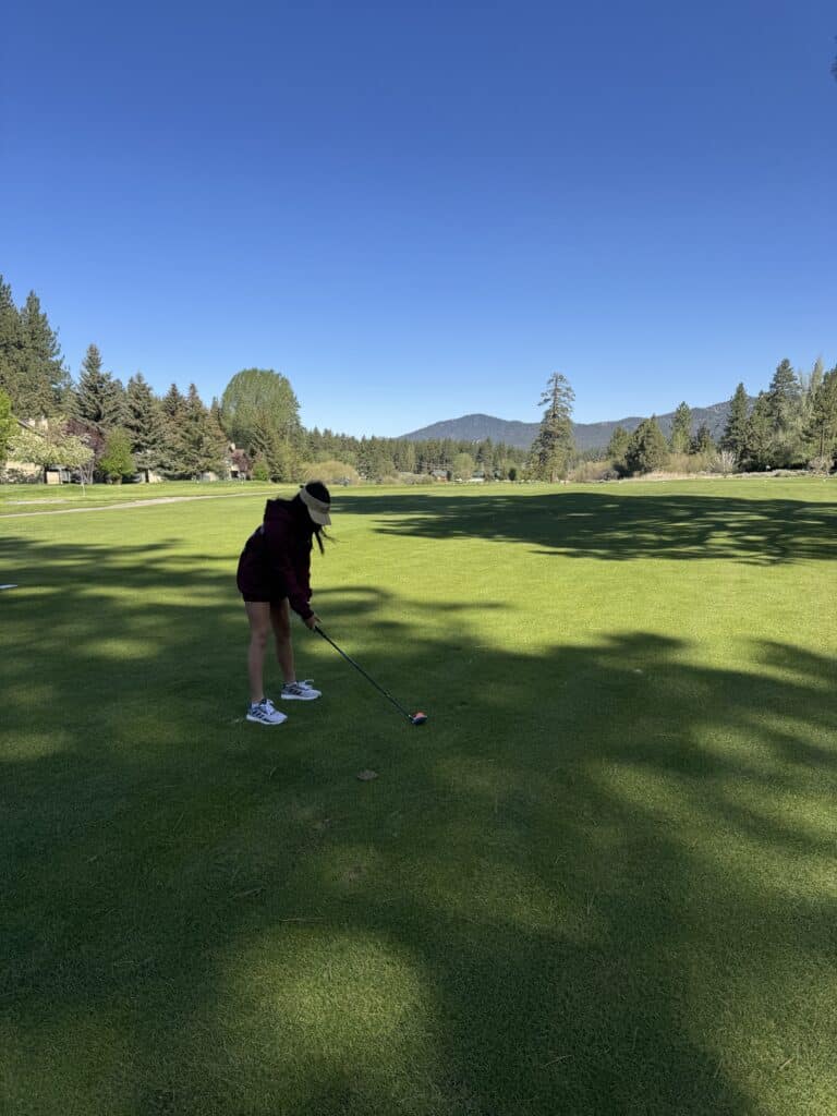 Karlye on the fairway