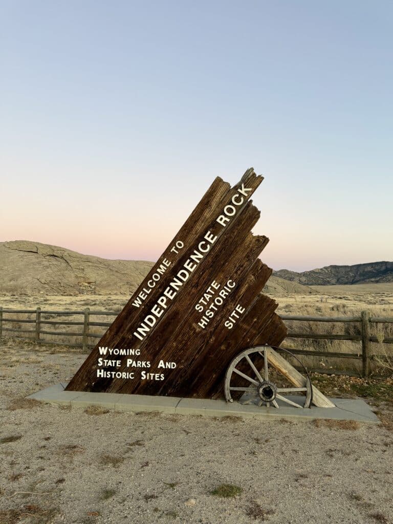 Independence Rock near Casper